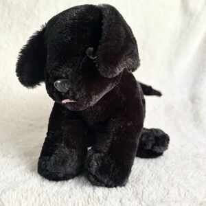 Melissa & Doug Benson Black Lab Puppy Dog 10" Plush Stuffed Animal Tongue Out